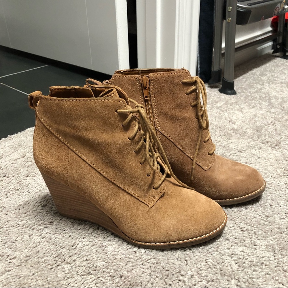 Lucky Brand wedge booties